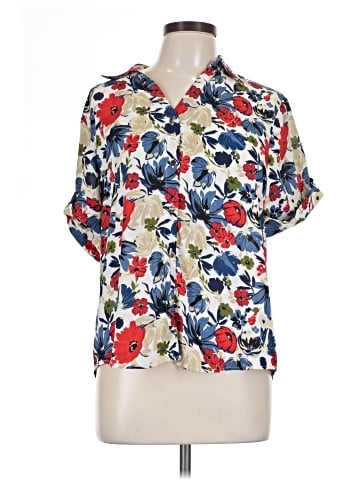 AK Anne Klein Short Sleeve Blouse (view 1)