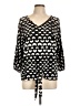 Robert Louis Black 3/4 Sleeve Blouse Size L - photo 1