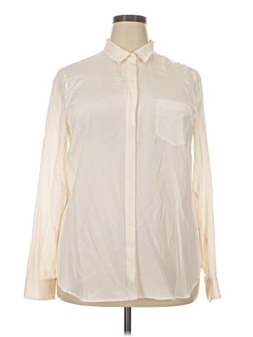 J.Crew Long Sleeve Silk Top (view 1)