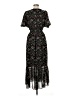 Max Studio 100% Polyester Floral Black Casual Dress Size M - photo 2