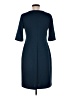 Connected Apparel Solid Blue Cocktail Dress Size 6 - photo 2