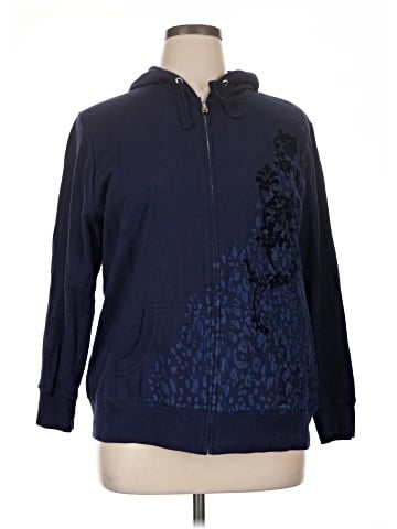 Just My Size Zip Up Hoodie (view 1)
