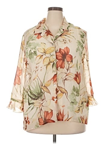 Alfred Dunner 3/4 Sleeve Blouse (view 1)