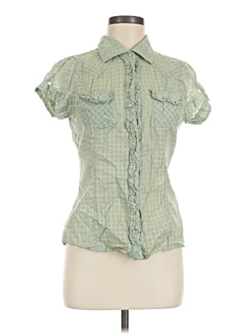 Charlotte Russe Short Sleeve Blouse (view 1)