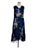 Talbots 100% Polyester Floral Blue Cocktail Dress Size 14 - photo 1