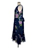 Talbots 100% Polyester Floral Blue Cocktail Dress Size 14 - photo 5