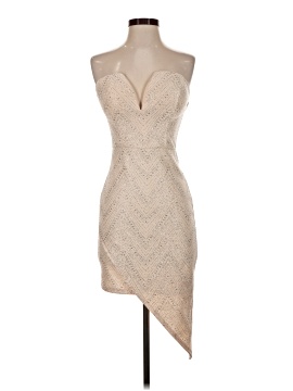 charlotte russe cocktail dresses Juniors' On Sale Up To 90% Off Retail Mini dress with Summer Love Mini Slip Style NINA-DENIM/IVORY Size:US6