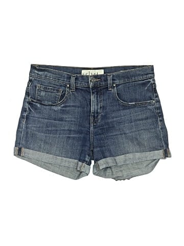 Velvet Denim Shorts (view 1)