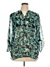 Apt. 9 100% Polyester Camo Green 3/4 Sleeve Blouse Size XL - photo 1