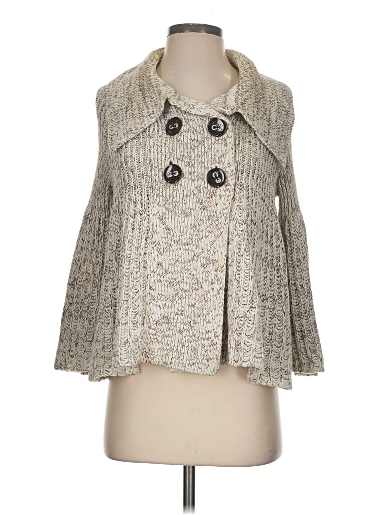 Pre-owned Caché Cardigan Sweater In Gray