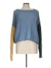 American Eagle Outfitters 100% Cotton Color Block Blue Pullover Sweater Size L - photo 1