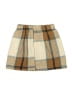 Unbranded 100% Polyester Plaid Tan Skirt Size 8 - photo 2