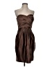 Bari Jay 100% Polyester Solid Brown Cocktail Dress Size 8 - photo 1
