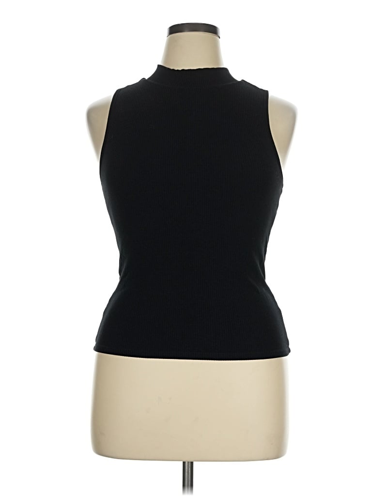 Pre-owned Klassy Network Tank Top Black Halter Neckline Tops