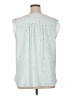 Ann Taylor LOFT 100% Polyester Stars Blue Sleeveless Blouse Size XL - photo 2