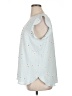 Ann Taylor LOFT 100% Polyester Stars Blue Sleeveless Blouse Size XL - photo 5