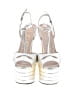 Gucci 100% Leather Metallic Silver Angel Platform Sandals  Size EU (IT) 36 1/2 / US 6 1/2 - photo 2