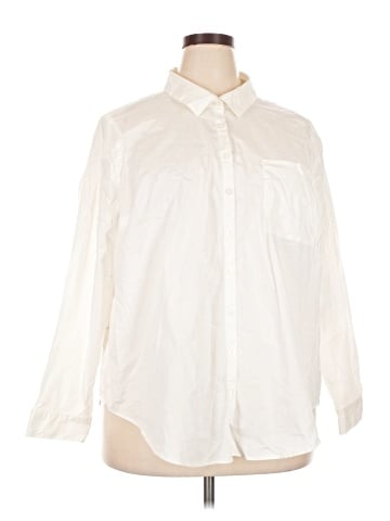 Torrid 3/4 Sleeve Button-Down Shirt (view 1)