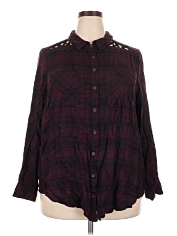 Torrid 3/4 Sleeve Button-Down Shirt (view 1)