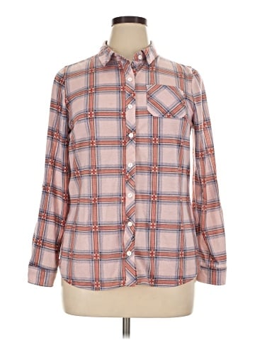 Doublju Long Sleeve Button-Down Shirt (view 1)