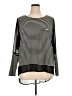 Seven7 Stripes Black Long Sleeve Top Size XL - photo 1