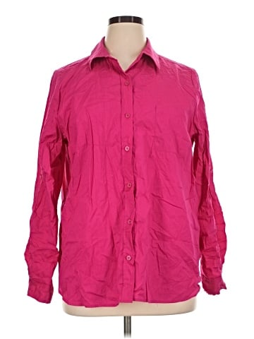 White Stag Long Sleeve Button-Down Shirt (view 1)