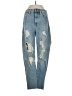 Hollister Hearts Blue Jeans Size 26 waist - photo 1