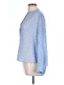 J.Crew Polka Dots Blue Long Sleeve Silk Top Size 12 - photo 5