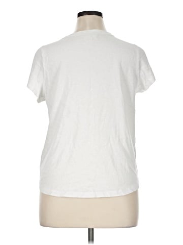 Madewell Strawberry Embroidered (Re)sourced Cotton Shrunken Shirttail Tee (view 2)
