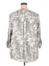 Torrid 100% Polyester Paisley Silver 3/4 Sleeve Blouse Size 3X Plus (3) - photo 2