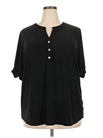 Anne Klein Short Sleeve Blouse (view 1)