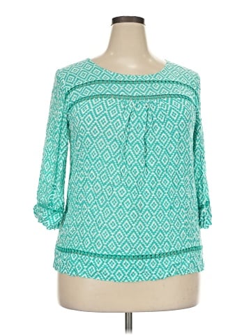 Skies Are Blue 3/4 Sleeve Blouse (view 1)