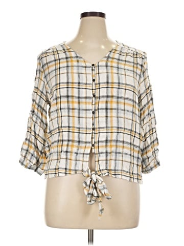 Maurices 3/4 Sleeve Henley (view 1)