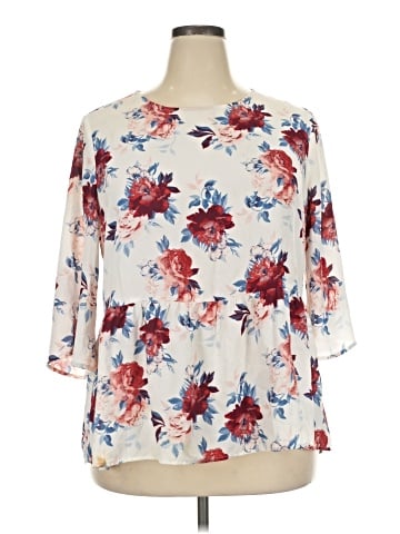 Faded Glory 3/4 Sleeve Blouse (view 1)