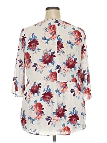 Faded Glory 3/4 Sleeve Blouse (view 2)