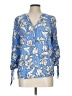 Apt. 9 100% Rayon Blue 3/4 Sleeve Blouse Size L - photo 1