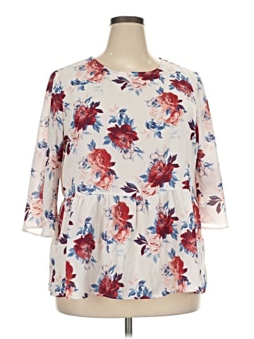 Faded Glory 3/4 Sleeve Blouse (view 1)