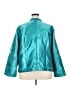 Norm Thompson 100% Polyester Metallic Teal Raincoat Size 3X - photo 2