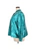 Norm Thompson 100% Polyester Metallic Teal Raincoat Size 3X - photo 5