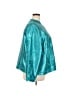 Norm Thompson 100% Polyester Metallic Teal Raincoat Size 3X - photo 4
