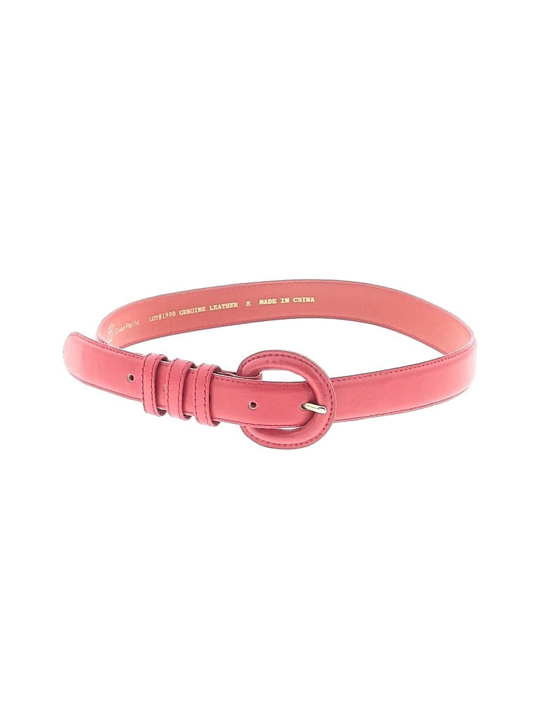 Pre-owned Assorted Brands Leather Belt In Pink