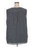 Ann Taylor LOFT 100% Polyester Black Sleeveless Blouse Size 20 - photo 2