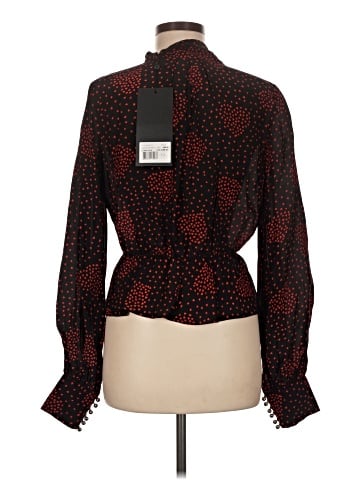 The Kooples Long Sleeve Silk Top (view 2)