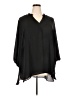 Boutique + 100% Polyester Black 3/4 Sleeve Blouse Size 3X Plus - photo 1