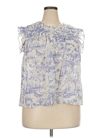 Aqua Sleeveless Blouse (view 1)