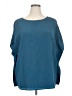 Sejour 100% Polyester Teal 3/4 Sleeve Blouse Size 1X - photo 1