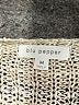 Blu Pepper Metallic Tan Pullover Sweater Size M - photo 7
