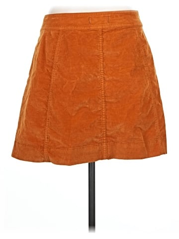 Madewell Velveteen A-Line Mini Skirt: Button-Front Edition (view 2)