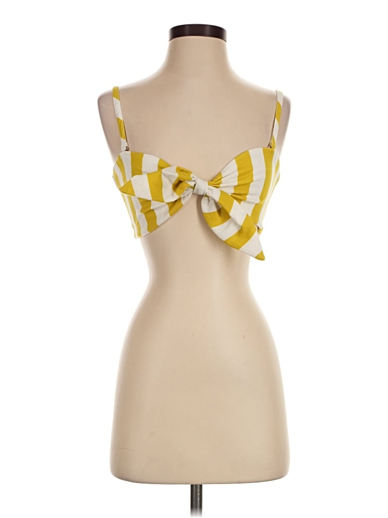 Pre-owned Lpa Sleeveless Blouse In Yellow