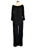 Elan 100% Rayon Solid Black Jumpsuit Size L - photo 1